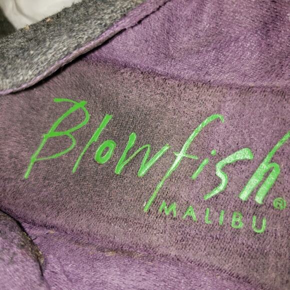 GUC, Girls Blowfish Gray Tweed style flats w/ metal toned button accents, Sz 13. - Picture 4 of 11